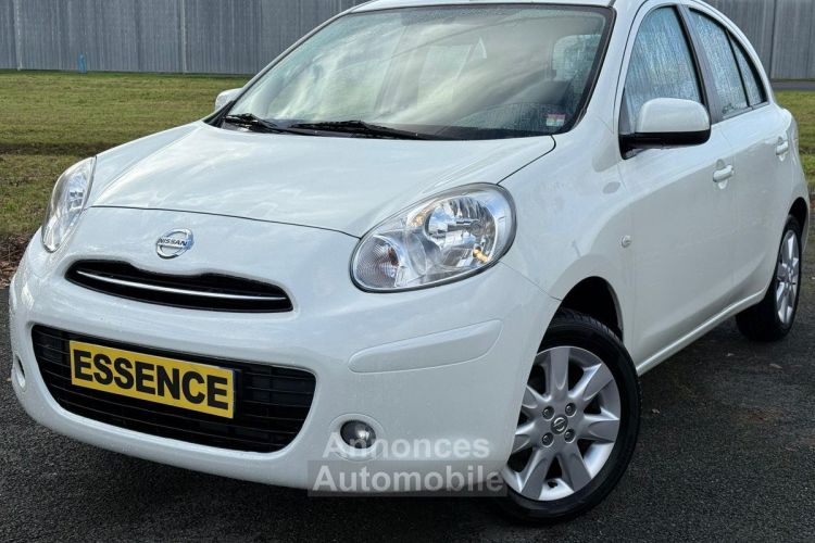 Nissan Micra IV - 1.2i 12V 80ch (4 cv) BVM5 Blanc 5 portes Acenta 2012 - <small></small> 6.990 € <small>TTC</small> - #1