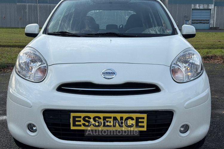 Nissan Micra IV - 1.2i 12V 80ch (4 cv) BVM5 Blanc 5 portes Acenta 2012 - <small></small> 6.990 € <small>TTC</small> - #3