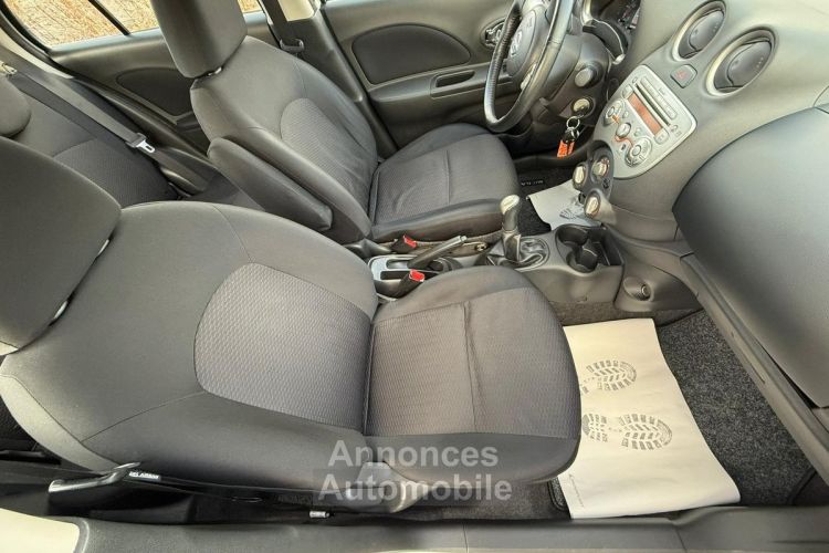 Nissan Micra IV - 1.2i 12V 80ch (4 cv) BVM5 Blanc 5 portes Acenta 2012 - <small></small> 6.990 € <small>TTC</small> - #10