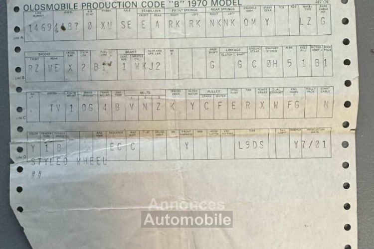 Oldsmobile 442 - <small></small> 73.000 € <small>TTC</small> - #21