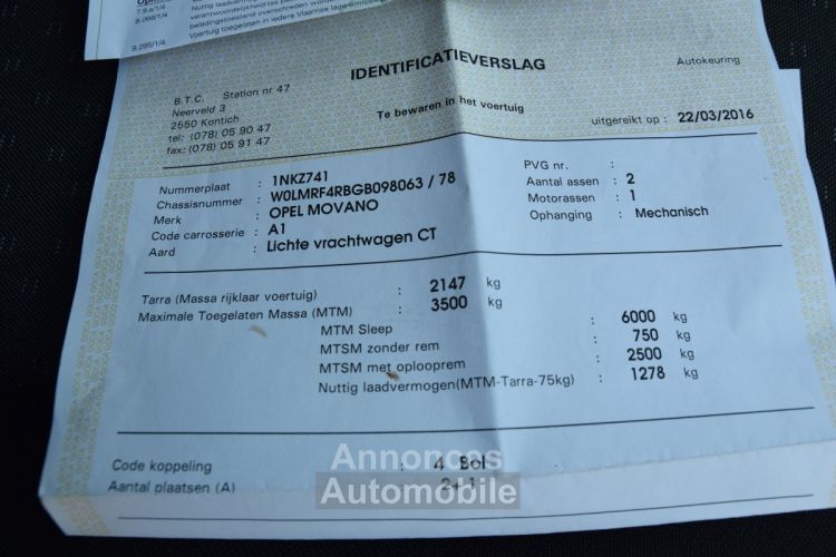 Opel Movano 2.3 CDTI L1H2 F3500 - <small></small> 16.915 € <small>TTC</small> - #15