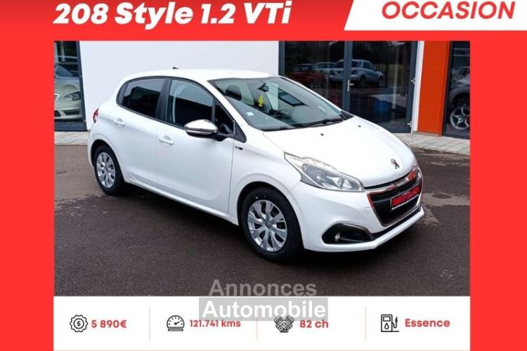 Peugeot 208 Style Phase 1.2 VTi 12V 82ch - <small></small> 5.890 € <small>TTC</small> - #1