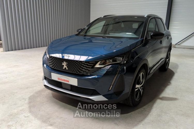 Peugeot 3008 1.2 PURETECH 130CV EAT8 GT + HAYON MAINS LIBRES + SIEGES CHAUFFANTS BLEU CELEBES / TOIT NOIR - <small></small> 28.800 € <small>TTC</small> - #2