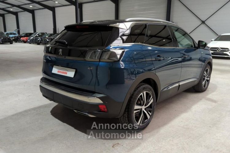 Peugeot 3008 1.2 PURETECH 130CV EAT8 GT + HAYON MAINS LIBRES + SIEGES CHAUFFANTS BLEU CELEBES / TOIT NOIR - <small></small> 28.800 € <small>TTC</small> - #4