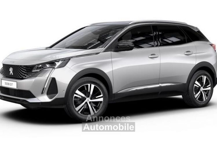 Peugeot 3008 1.2 PURETECH 130CV EAT8 GT + SIEGES CHAUFFANTS + HAYON MAINS LIBRES BLANC NACRE / TOIT NOIR - <small></small> 27.490 € <small>TTC</small> - #1