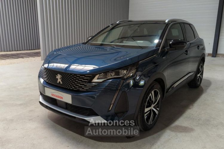 Peugeot 3008 1.2 PURETECH 130CV EAT8 GT + SIEGES CHAUFFANTS + HAYON MAINS LIBRES BLEU CELEBES / TOIT NOIR - <small></small> 28.800 € <small>TTC</small> - #2