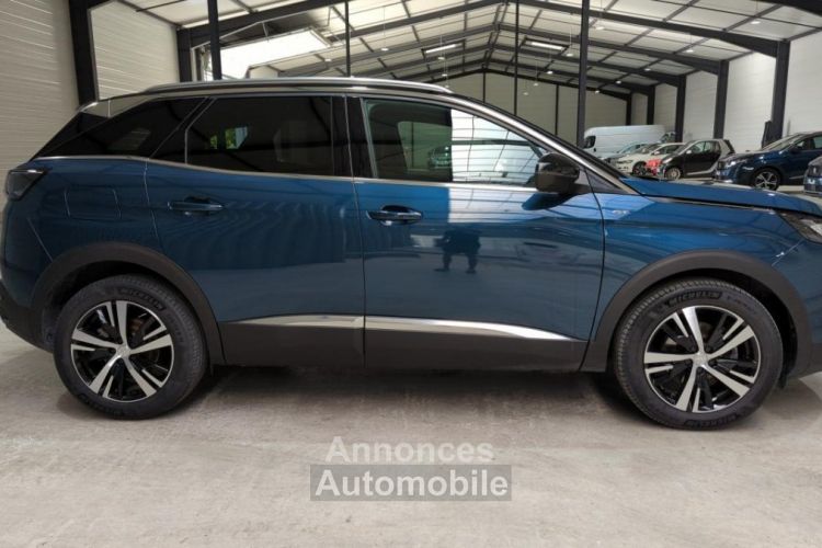 Peugeot 3008 1.2 PURETECH 130CV EAT8 GT + SIEGES CHAUFFANTS + HAYON MAINS LIBRES BLEU CELEBES / TOIT NOIR - <small></small> 28.800 € <small>TTC</small> - #3