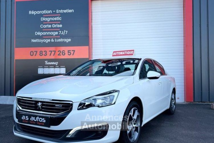 Peugeot 508 Berline phase 2 HDi 180CV blanc nacré boite auto affichage tête haute démarrage sans clés Clim garantie reprise - <small></small> 9.590 € <small>TTC</small> - #1