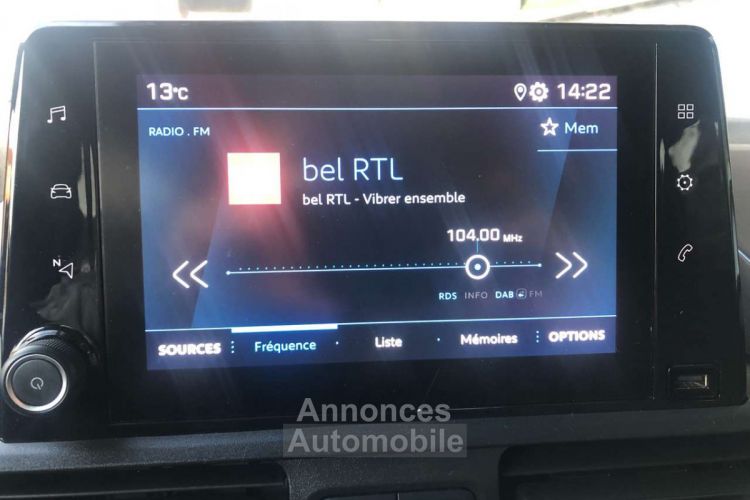 Peugeot Rifter 1.5 BlueHDi 102cv Active X-Line Appel CarPlay - <small></small> 13.950 € <small>TTC</small> - #16