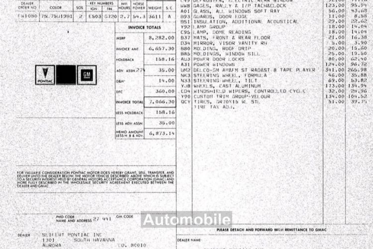 Pontiac Firebird - <small></small> 28.000 € <small>TTC</small> - #10