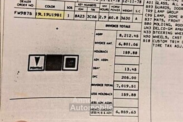 Pontiac Firebird - <small></small> 41.000 € <small>TTC</small> - #27