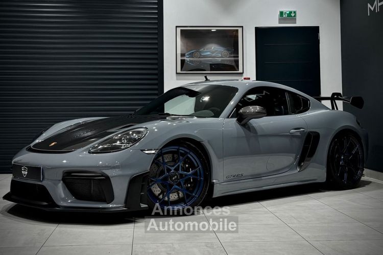 Porsche 718 Cayman GT4 RS PACK WEISSACH CLUBSPORT 4.0i 500 CH PDK CARBONE FEUX PDLS+ LIFT BOSE CAMÉRA GRIS ARCTIQUE 1ER MAIN APPROVED 09.2026 XPEL COMPLET 5.500KMS - <small></small> 208.990 € <small>TTC</small> - #1