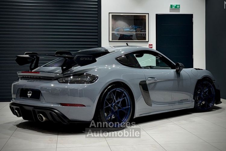 Porsche 718 Cayman GT4 RS PACK WEISSACH CLUBSPORT 4.0i 500 CH PDK CARBONE FEUX PDLS+ LIFT BOSE CAMÉRA GRIS ARCTIQUE 1ER MAIN APPROVED 09.2026 XPEL COMPLET 5.500KMS - <small></small> 208.990 € <small>TTC</small> - #3