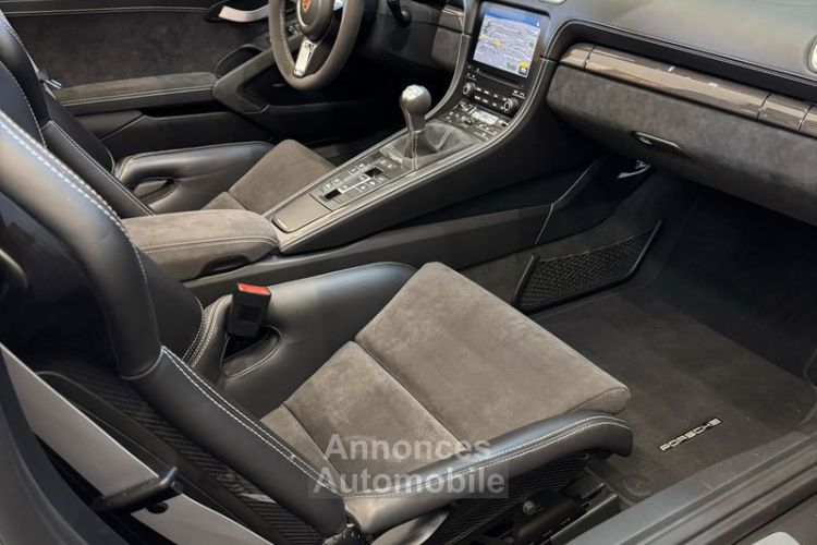 Porsche 718 Spyder Boxster 4.0 420cv – 1ère MAIN, FRANÇAIS TOUT CUIR ET ALCANTARA CAMERA BAQUETS CARBONE FULL OPTIONS + de 18 000 d'options à partir 1490 -mois - <small></small> 123.900 € <small>TTC</small> - #9