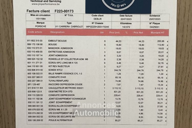 Porsche 911 3.2l Cabrio - <small></small> 59.900 € <small>TTC</small> - #73