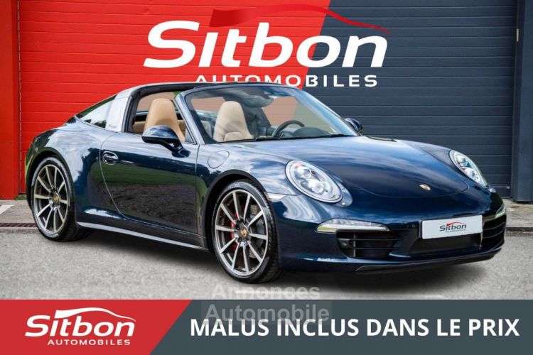 Porsche 911 991 Targa 4S 3.8 400 PDK | Bleu Nuit | Beige Louxor | 22kE doptions - <small></small> 119.980 € <small>TTC</small> - #1