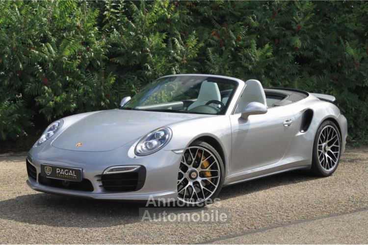 Porsche 911 (991) TURBO S CABRIOLET | LLD 990e-Mois GT SILBER PDLS+ CARBON PCCB BURMEISTER - <small></small> 144.900 € <small>TTC</small> - #1