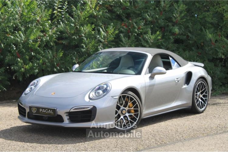 Porsche 911 (991) TURBO S CABRIOLET | LLD 990e-Mois GT SILBER PDLS+ CARBON PCCB BURMEISTER - <small></small> 144.900 € <small>TTC</small> - #4