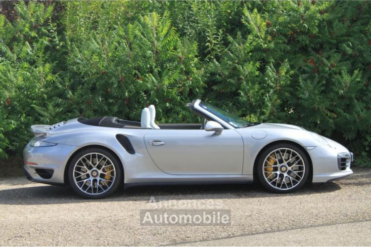 Porsche 911 (991) TURBO S CABRIOLET | LLD 990e-Mois GT SILBER PDLS+ CARBON PCCB BURMEISTER - <small></small> 144.900 € <small>TTC</small> - #6