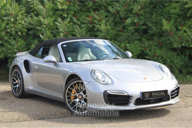 Porsche 911 (991) TURBO S CABROLET | LLD 1490e-Mois GT SILBER PDLS+ CARBON PCCB BURMEISTER - <small></small> 144.900 € <small>TTC</small> - #8