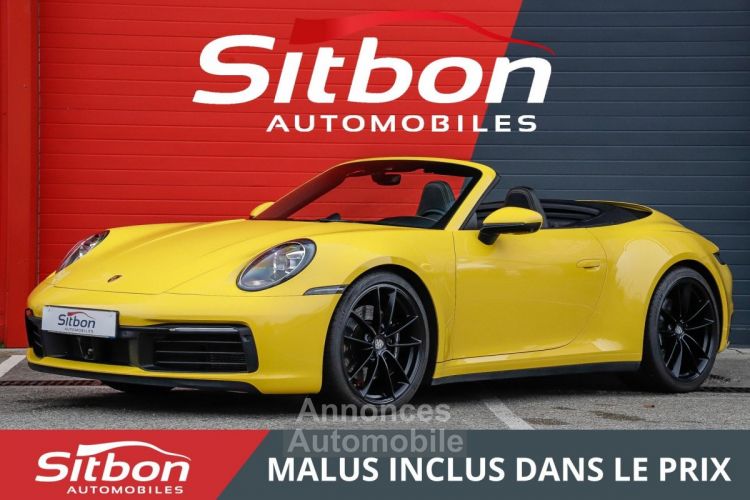 Porsche 911 992 Carrera S Cabriolet Jaune Racing 3.0 450 PDK | ULTRA-FULL (40KE OPTIONS) | 1 prop - <small></small> 139.980 € <small>TTC</small> - #1