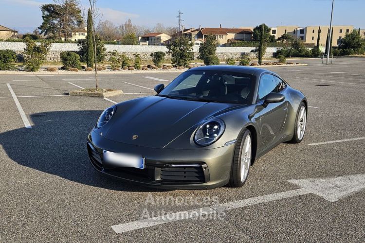 Porsche 911 992 Carrera PDK8 - 3.0l 450 Vert Aventurine Echappement Sport Pack Chrono PDLS+ BOSE TO Sièges Plus - <small></small> 134.890 € <small>TTC</small> - #1