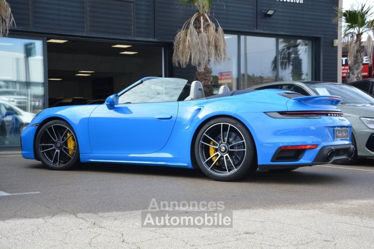 Porsche 911 992 TURBO S Cabriolet 1ere main 650 CV Bleu Requin Origine France 2022 LOA 1918,95 Euros / mois - <small></small> 260.000 € <small>TTC</small> - #4