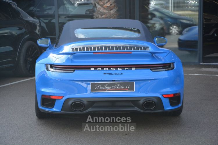 Porsche 911 992 TURBO S Cabriolet 1ere main 650 CV Bleu Requin Origine France 2022 LOA 1918,95 Euros / mois - <small></small> 260.000 € <small>TTC</small> - #5