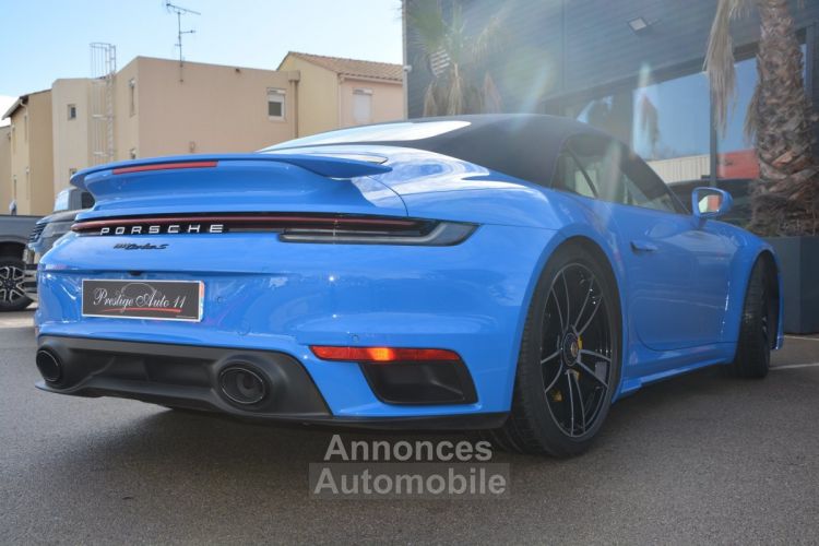 Porsche 911 992 TURBO S Cabriolet 1ere main 650 CV Bleu Requin Origine France 2022 LOA 1918,95 Euros / mois - <small></small> 260.000 € <small>TTC</small> - #6