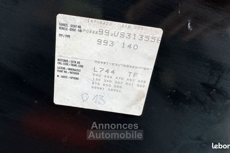 Porsche 911 993 4s 1997 - <small></small> 98.900 € <small>TTC</small> - #10