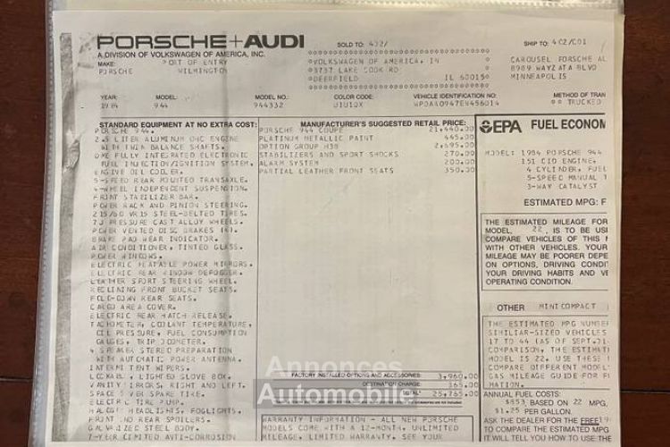 Porsche 944 - <small></small> 21.000 € <small>TTC</small> - #13