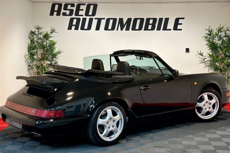 Porsche 964 CARRERA 3,6 250 CV BVM5 CABRIOLET Noir - 7