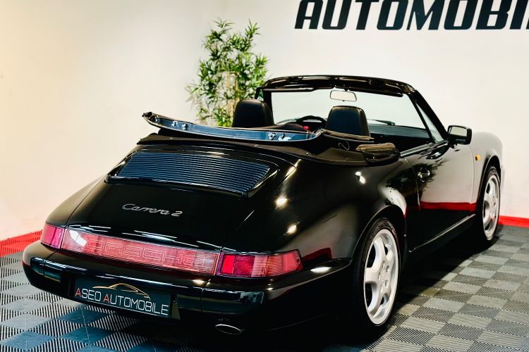 Porsche 964 CARRERA 3,6 250 CV BVM5 CABRIOLET Noir - 9