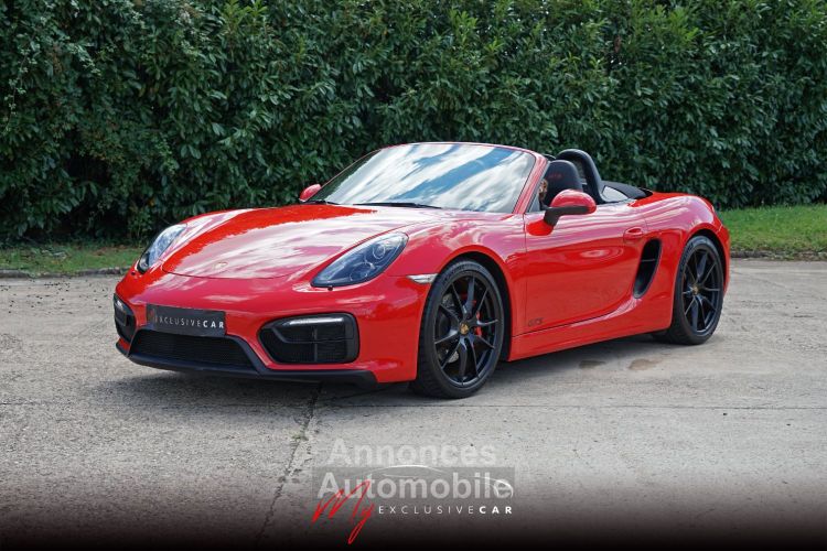 Porsche Boxster 981 GTS PDK - Parfaitement Optionné (Pack Intérieur GTS, Carbone, Sièges Sport Plus, BOSE, ...) - Carnet 100% PORSCHE - Révisée 07/2024 - Gar. 12 Mois - <small></small> 84.900 € <small>TTC</small> - #1