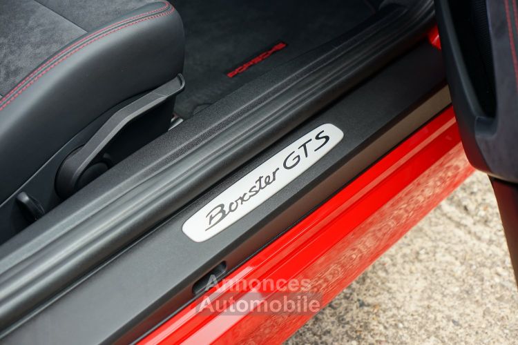 Porsche Boxster 981 GTS PDK - Parfaitement Optionné (Pack Intérieur GTS, Carbone, Sièges Sport Plus, BOSE, ...) - Carnet 100% PORSCHE - Révisée 07/2024 - Gar. 12 Mois - <small></small> 84.900 € <small>TTC</small> - #25