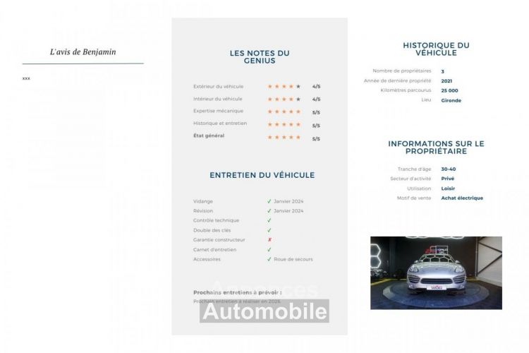 Porsche Cayenne 3.0 V6 TDI FAP - 240 - BVA Tiptronic S - Start&Stop 2010 Diesel PHASE 1 - <small></small> 22.500 € <small>TTC</small> - #11