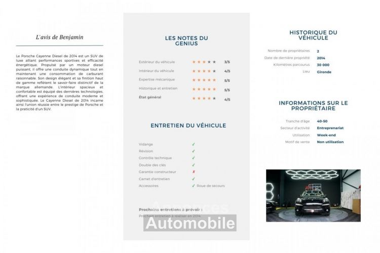 Porsche Cayenne 3.0 V6 TDI FAP - 245 - BVA Tiptronic S - Start&Stop 2010 Diesel PHASE 1 - <small></small> 26.900 € <small>TTC</small> - #11