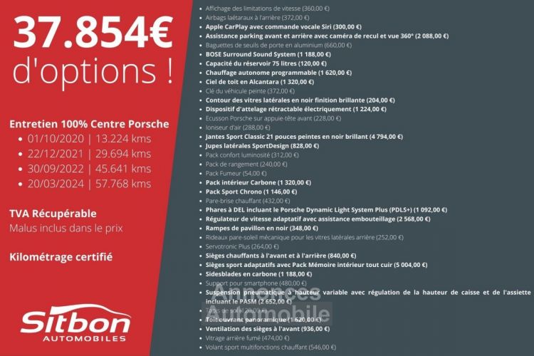 Porsche Macan Phase 2 2.0 245 PDK + 37kE doptions ! PANO | ACC | TVA - <small></small> 64.970 € <small></small> - #2