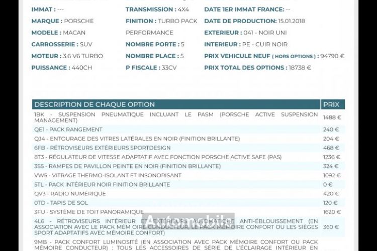 Porsche Macan Turbo Exclusive Performance edition 440 cv - <small></small> 62.990 € <small>TTC</small> - #2