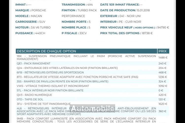 Porsche Macan Turbo Exclusive Performance edition 440 cv - <small></small> 62.990 € <small>TTC</small> - #3