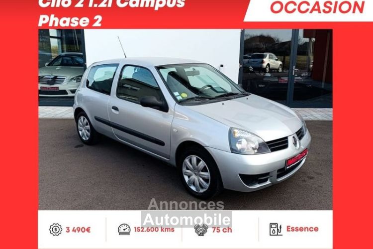 Renault Clio 2 1.2i 16V Campus Phase 75ch - <small></small> 3.490 € <small>TTC</small> - #1