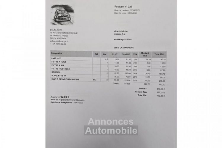 Renault Megane GT ESTATE BREAK 1.6 TURBO 205 EDC 4CONTROL / BOITE AUTO NEUVE - <small></small> 16.490 € <small>TTC</small> - #79