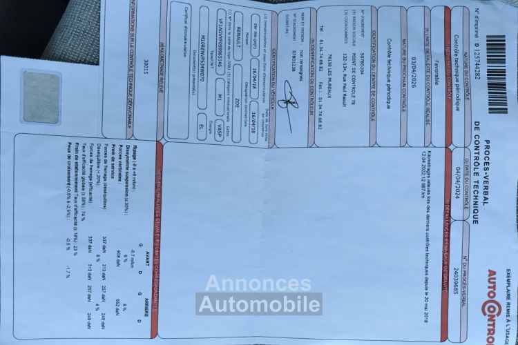 Renault Zoe Zoé zen 41KW societé - <small></small> 5.980 € <small>TTC</small> - #9