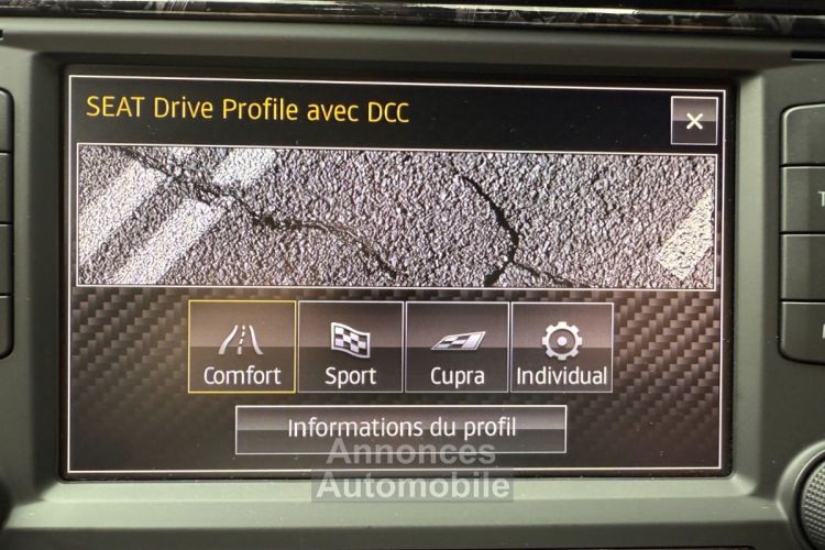 Seat Leon cupra 2.0 tsi 290 ch avec ciel de toit etoile jante oz regulateur carplay - <small></small> 18.990 € <small>TTC</small> - #18