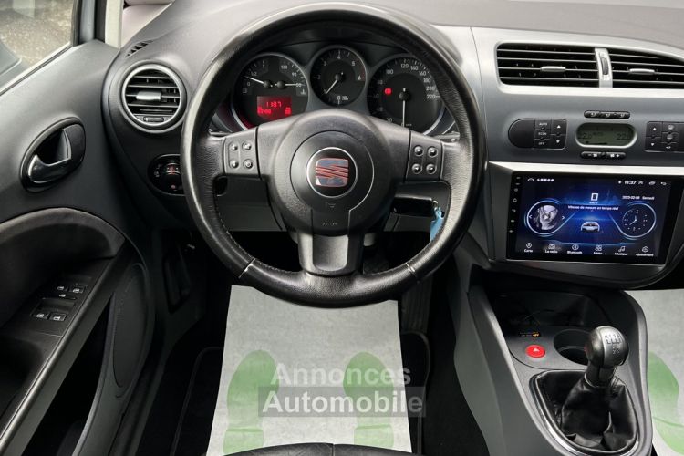 Seat Leon II 1.9 TDI 105 Cv 83 400 Kms ECRAN TACTILE APPLE & ANDROID CAMERA CUIR - GARANTIE 1 AN - <small></small> 8.970 € <small>TTC</small> - #11