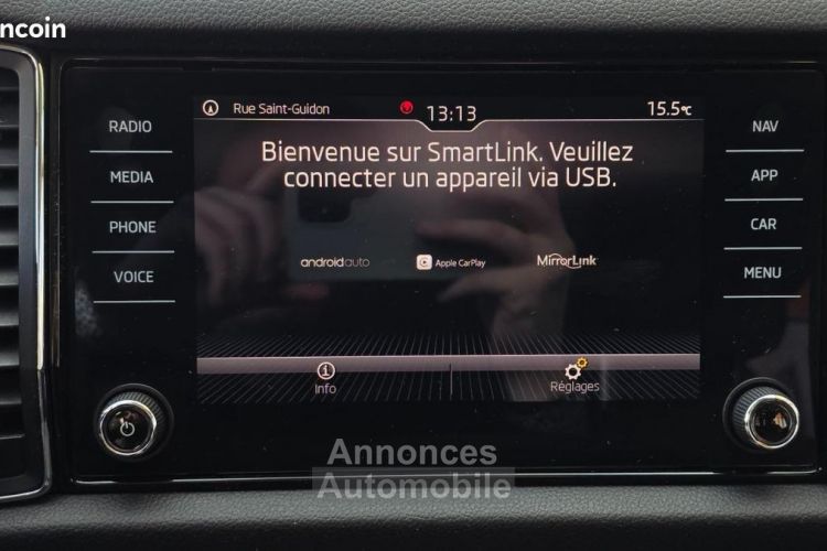 Skoda Kodiaq 2.0 TDI 150 SCR BUSINESS DSG7 BVA CAMERA CARPLAY ACC GARANTIE 12 MOIS - <small></small> 19.490 € <small>TTC</small> - #17