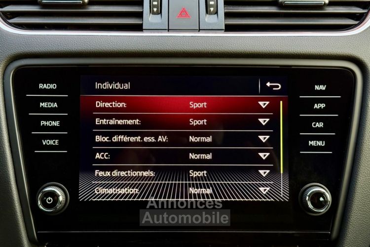 Skoda Octavia Combi 2.0 TSI 245 RS DSG Régulateur Adapt Full LED CarPlay Garantie 1an - <small></small> 26.990 € <small>TTC</small> - #15