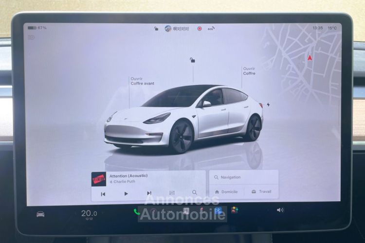 Tesla Model 3 275 AUTONOMIE STANDARD RWD 60KWH - <small></small> 27.990 € <small>TTC</small> - #15