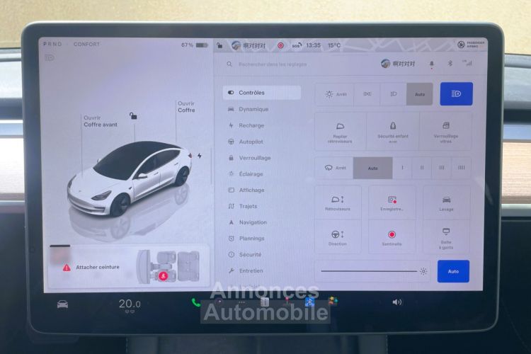 Tesla Model 3 275 AUTONOMIE STANDARD RWD 60KWH - <small></small> 27.990 € <small>TTC</small> - #16