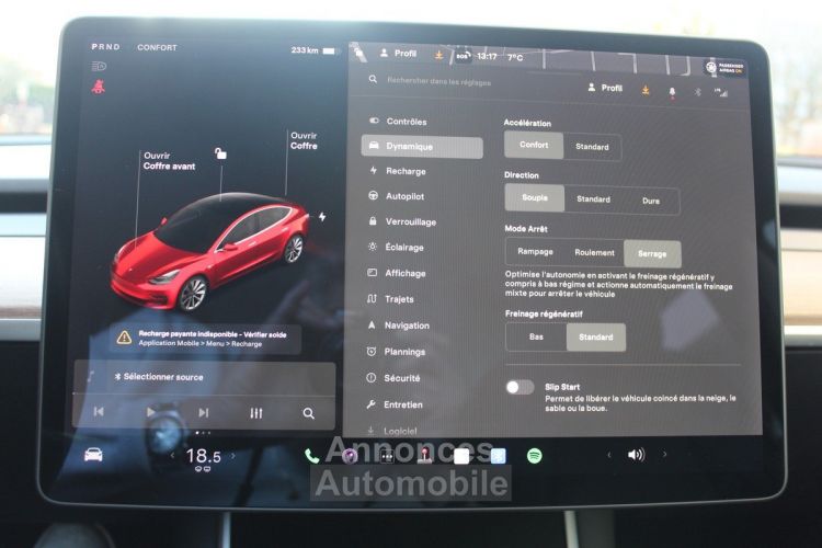 Tesla Model 3 306 AUTONOMIE STANDARD PLUS RWD 50KWH 4CV - <small></small> 20.990 € <small>TTC</small> - #13